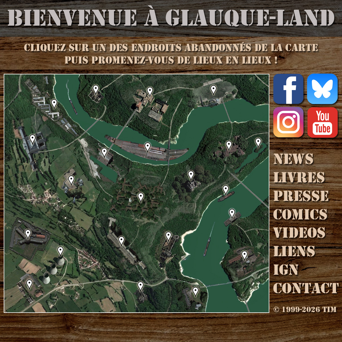 Carte des explorations Glauque Land