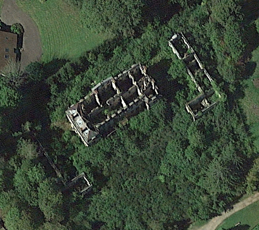 Vue aérienne du Château des Quatre Saisons